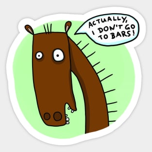 funny horse Sticker